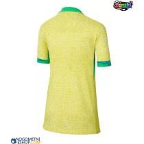 Ženski Nogometni dresi Brazilija Domači Copa America 2024 Kratek Rokav